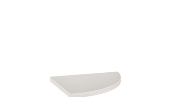 Marmiline Engineered Stone Corner Shelf Tile - Pearl