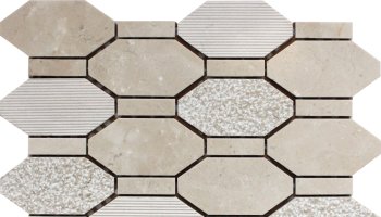 Bali Pacific Rim - Hexagon Mosaic Tile - 11