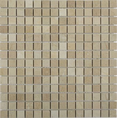 Crema Marfil Tile Squares 3/4" x 3/4" - Polished