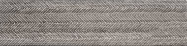 Artistic Etched Chevron Mosaic Tile - 3" x 12" - Wooden Gray