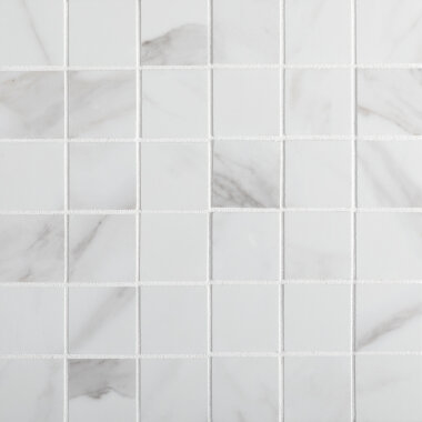 Dante 2" x 2" Mosaic Tile 12" x 12" - Blanco Polished