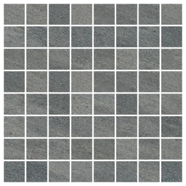 Quartzite 1.4" x 1.4" Mosaic Tile 12" x 12" - Dark Gray