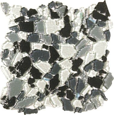 Glass Tile Opus Interlocking 12" x 12" - Grey