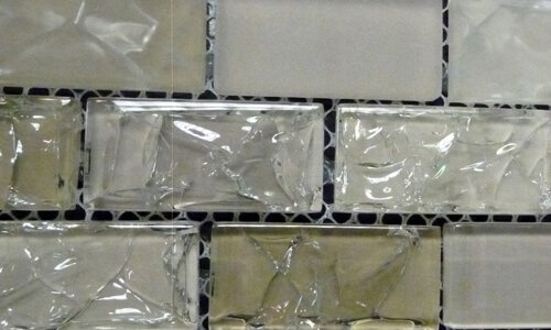 Mc Pacific Crackle Glass Tile Brick 1 X 2 Sobet Mix