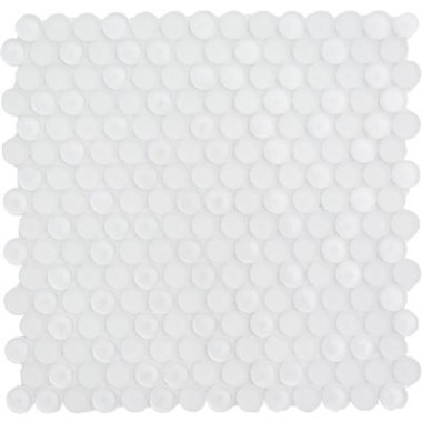 Crystal Circle Tile 11.5" x 12" - Super White