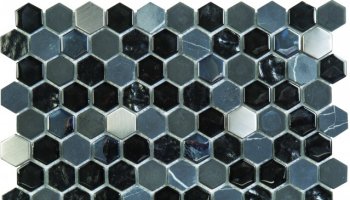 Glass Tile Hexagon Mosaic 12
