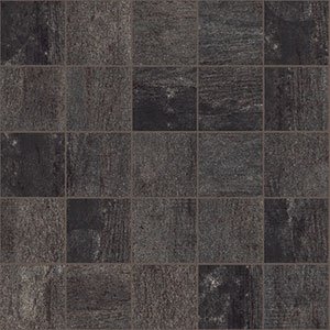Blocks 5.0 2" x 2" Mosaic Tile 12" x 12" - Dark Honed
