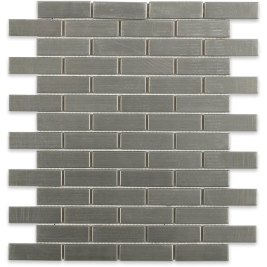 Metal Brick Tile 12.25" x 10.50" - Stainless