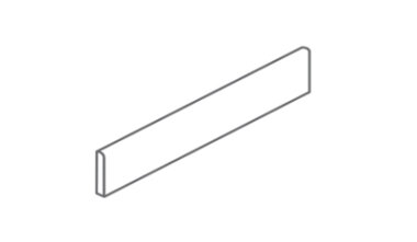Milan Surface Bullnose 3" x 10" - Gray