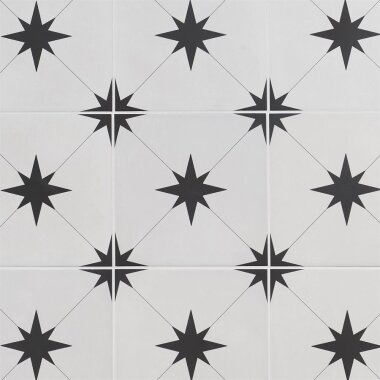 Levant Decor Tile 9" x 9" - Blanco