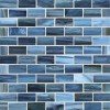 Agate Portofino Silk 1 X 2 Brick Mosaic Oj 12" x 12" - Portofino