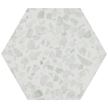 Riazza Hexagon Tile 9" x 10" - Green