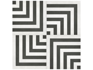 Form Monochrome Geo Deco Tile 8" x 8" - Multi