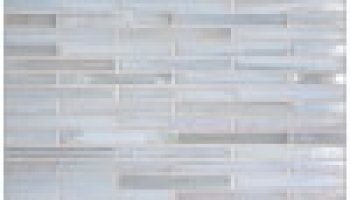 Shibui Bleached White Natural 1/2 X 4 Brick Mosaic Oj 12