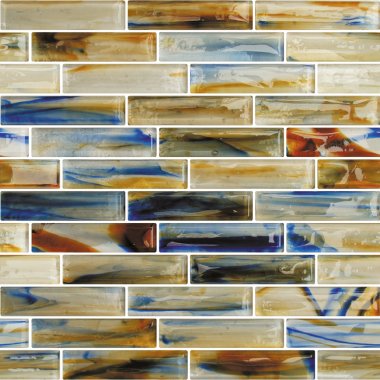 Sonic Fusion Glass Tile 1" x 4" - Mirage