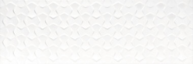 3D Wall Tile 15.75" x 47.24" - Blanco Bowtie