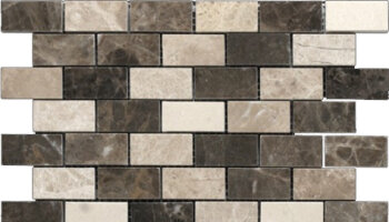 Emperador Dark Line Mosaic 1