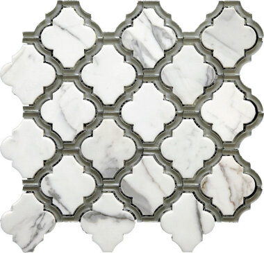 Waterjet Trellis 5 12" x 12" - Grey