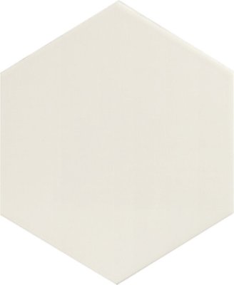 Home 7" Hexagon Tile 7" x 8" - White