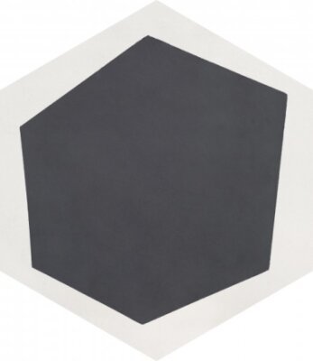 Bati Orient Cement Tile Hexagon Modern 8" x 9" - Off White/Antracite