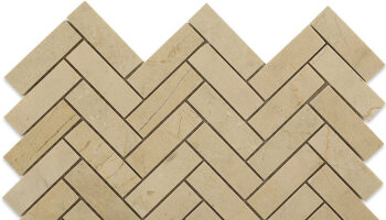 Crema Marfil Tile Herringbone 1