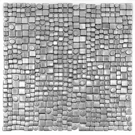 Element Mosaic 12.25" x 12.25" - Fractal Silver