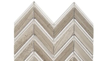 Chevron Glacier Tile 10.75