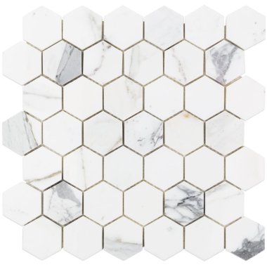 Calacatta Hexagon Tile 11.75" x 12.37" - Calacatta