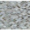 Agate Firenze Silk 1/2 X 1 Mini Brick Mosaic Oj 12" x 12" - Firenze