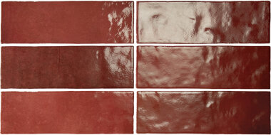 Artisan Wall Tile 2.5" x 8" - Burgundy