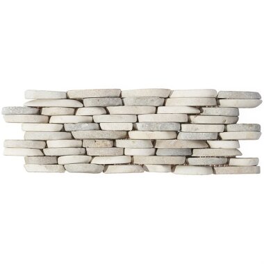 Pebblestone Stacked Sliced Tile 4" x 10.75" - Lombok