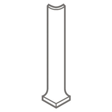 Lounge14 Wood Look Porcelain Cove Base Out Corner Tile 1" x 6" - Spritzer