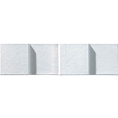 Ombre Medium Rectangular 2.375" x 8.938" - White