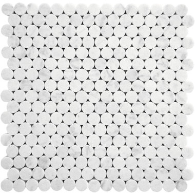 DC Metro Logan Circle Honed 11.3" x 12.3" - White