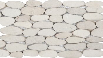 Pebble Matte Stacked Sliced Interlocking Tile 6
