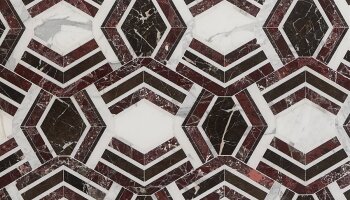 Encore Bordeaux Decor Marble Look Tile 11