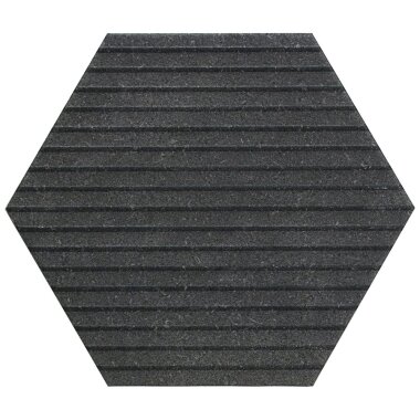Casterly Rock Hexagon Decor Tile 10" x 20" - Antracita