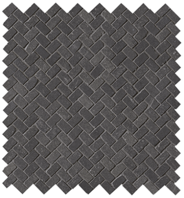 Maku Mini Herringbone Tile 0.5" x 1" - Dark