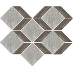 Carrara Select Tizano Mosaic Marble Look Tile Matte 10" x 12" - Carrara Blue