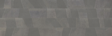 Icone Bleu Ligne Deco Tile 8" x 48" - Gris