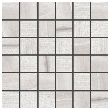 Woodscape 2" x 2" Mosaic Tile 12" x 12" - Bianco