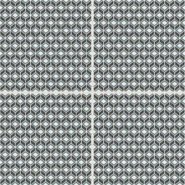 D_segni Tile Birdseye Deco 8" x 8" - M0UE Chalk, Midnight, Shadow, Smoke and Denim Blend