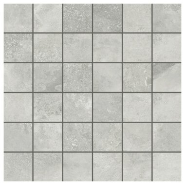 Endless 2" x 2" Mosaic Tile 12" x 12" - Gray