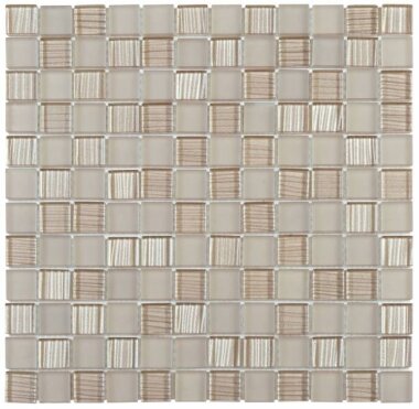 Glass Tile Mosaic 7/8" x 7/8" - Grey