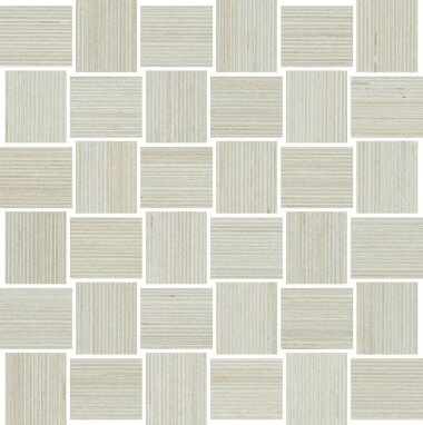Shibusa Intreccio Mosaico Wood Look Porcelain Tile 12" x 12" - Bianco