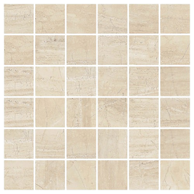 Neopolis 2" x 2" Mosaic Tile 12" x 12" - Beige