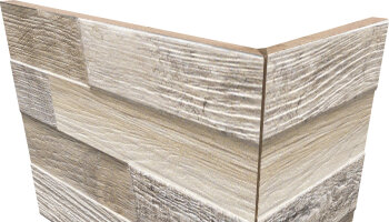 Wall Art Outer Corner Wood Look Porcelain Tile 8.25