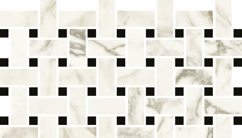 Luce Basketweave Marble Look Tile 12