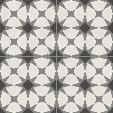 D_segni Tile Starlit Deco 8" x 8" - M0UN Chalk, Midnight, Shadow and Smoke Blend