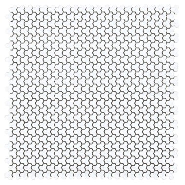 Caden Echo Tile 11.41" x 11.61" - White